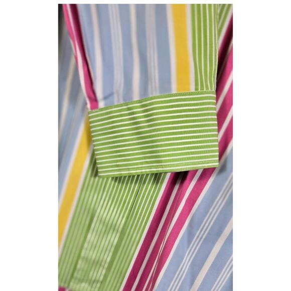 Polo by Ralph Lauren Size 16 Men's Curham Custom Fit Stripe Shirt Multicolor - Picture 3 of 7